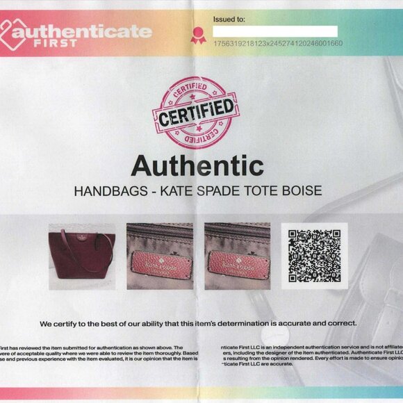 EUC Kate Spade Lori Large Textured Tote- Blackberry w/ COA - Picture 5 of 12